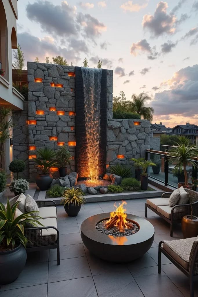 Tropical Outdoor Oasis with Weatherproof LED Landscape Lights #15